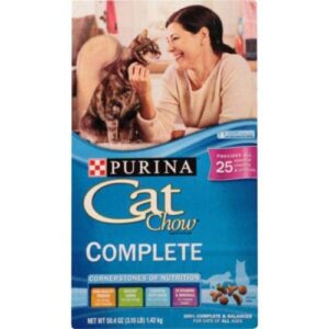 purina cat chow complete dry cat food, 3.15 lb