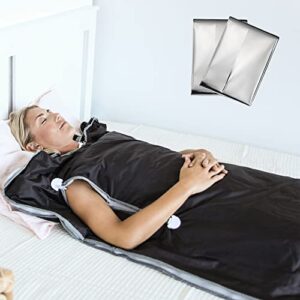 lifepro sauna blanket for detoxification – portable far infrared sauna for home detox calm your body and mind regular black