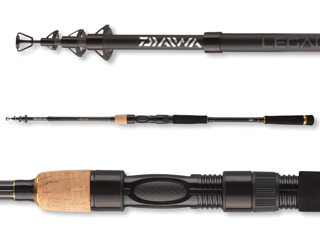 DAIWA Legalis Tele Allround, 9.84ft, Lureweight 1.05-3.17 Ounce, 6 Sections, Telescopic Fishing Rod