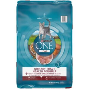 purina one high protein dry cat food, +plus urinary tract health formula – 16 lb. bag