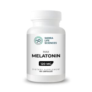 Max High Dosage Melatonin 120 mg in Easy-to-Swallow Capsules - 30 Servings