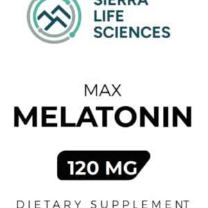 Max High Dosage Melatonin 120 mg in Easy-to-Swallow Capsules - 30 Servings