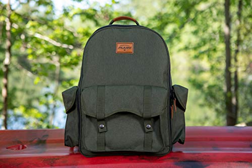 Plano Molding A-Series 2.0 Tackle Backpack, Forest Green, Includes 5 3600 StowAway Utility Boxes, Premium Soft Fishing Tackle Storage for Baits & Tools