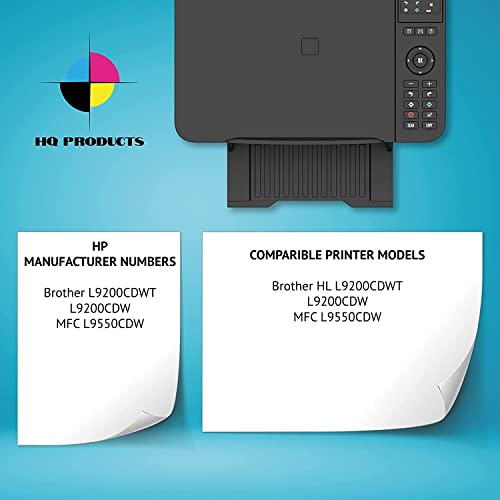 HQ Products Compatible Replacement Brother TN339 Extra High Yield Toner Cartridge Set for Brother HL L9200CDWT, L9200CDW; MFC L9550CDW Printer Series