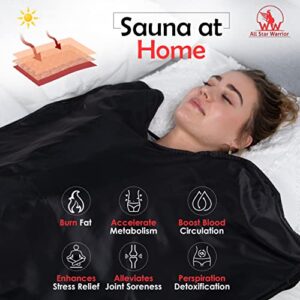 All Star Warrior Premium Sauna Blanket for Weight Loss and Detox - Higher Dose Infrared Sauna Blanket - Portable Sauna Infrared Blanket Personal Saunas - Portable Sauna for Home Sauna for Weight Loss