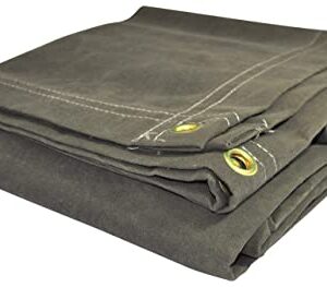 Dry Top 62030 Canvas Tarp, 20x30 Feet, Olive Green Drab