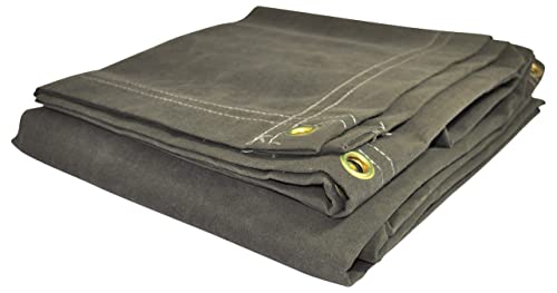 Dry Top 62030 Canvas Tarp, 20x30 Feet, Olive Green Drab