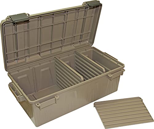 MTM Divided Ammo Crate Utility Box, Dark Earth