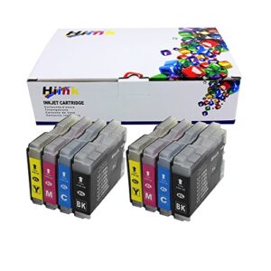 hiink compatible ink cartridge replackement for brother lc51 lc 51 ink cartridges use with mfc-230c mfc-240c mfc-3360c mfc-440cn mfc-465cn mfc-5460cn mfc-5860cn mfc-665cw mfc-685cw mfc-845cw (8 pk)