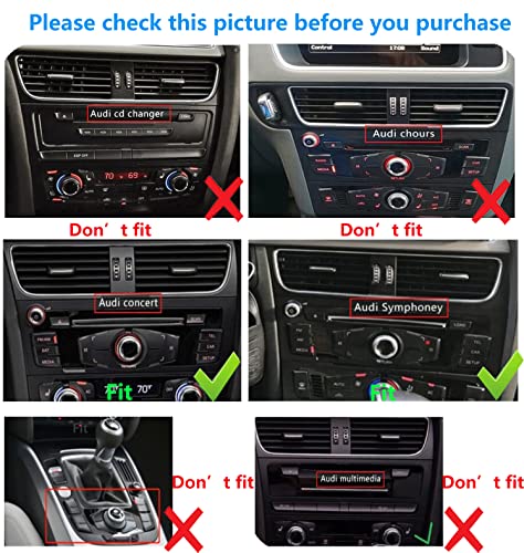 Road Top Wireless Carplay Android Auto Module Receiver Box for Audi S4 S5 A4 A5 (2009-2015 Year) for Q5 (2009-2017 Year) with 2GMMI, Carplay Retrofit Kit Decoder, Support Mirrorlink, Camera