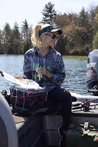 Plano Tackle Storage, KVD Signature Series 3700 Size Tackle Bag, Includes 5 Stowaway Tackle Storage Boxes, No-Slip Molded Bottom Design, Premium Tackle Storage, Black/Grey/Red (PLAB37700)