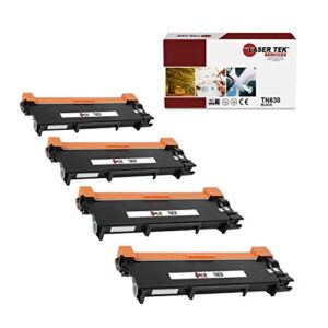 laser tek services compatible toner cartridge replacement for brother tn-630 works with brother hl-l2300d l2320d, dcp-l2500d, mfc-l2700dw printers (black, 4 pack) – 1,200 pages