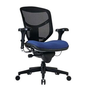 workpro™ – chair – quantum 9000 series mid-back mesh/fabric chair x x 28″ d – 43-3/4″ h x 29-1/2″ w – black