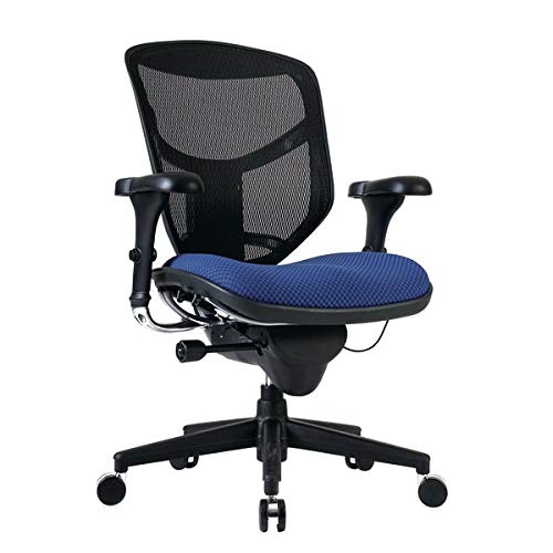 Workpro™ - Chair - Quantum 9000 Series Mid-Back Mesh/fabric Chair x x 28" D - 43-3/4" h x 29-1/2" w - Black