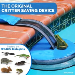 HYDROTOOLS BY SWIMLINE ORIGINAL 70200 FrogLog Animal Saving Escape Ramp For Pools & Spas | For All Small Animals Entering The Pool | Heavy Duty Material & Long Lasting | Reduces Pool Maintenance