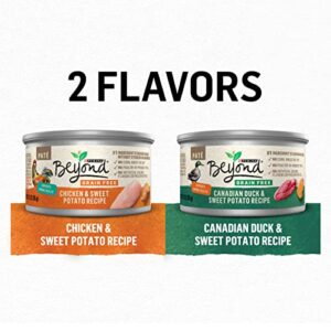 Purina Beyond Grain Free Natural Pate Wet Cat Food Variety Pack, Grain Free Poultry - (2 Packs of 12) 3 oz. Cans