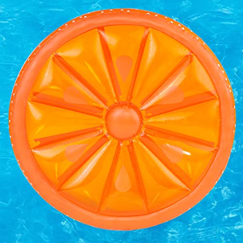 Swimline Giant Fruit Slice Pool Island, Orange