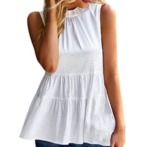 Shirts for Women Trendy Short Sleeve Plus Size Blouses T-Shirts for Women Cotton Square Neck Shirts Tunic Shirt Short Sleeve Teen Dresses White Plus Size Tops for Women Summer Large