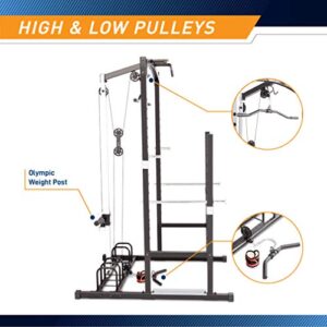 Marcy Home Gym Cage System Workout Station for Weightlifting, Bodybuilding and Strength Training MWM-7041