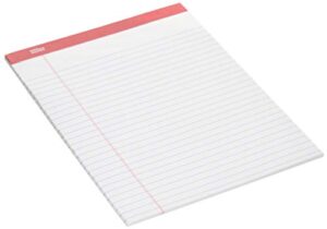 office depot brand perforated writing pads, 8 1/2″””” x 11 3/4″”””, legal ruled, 50 sheets,
