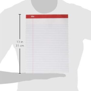Office Depot Brand Perforated Writing Pads, 8 1/2"""" x 11 3/4"""", Legal Ruled, 50 Sheets,