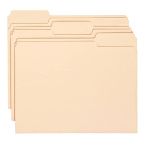 office depot economy file folders, 1/3 cut, letter size, manila, pack of 150, 172816