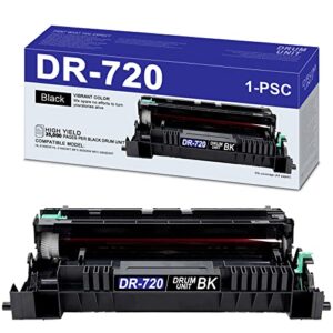 alumuink super high yield [black, 1-pack] drum unit compatible dr-720 dr720 replacement for brother hl-6180dw 6180dwt mfc-8950dw 8950dwt drum unit printers