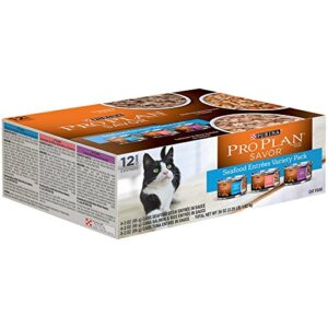 Nestle Purina Petcare 381023 36 oz Pro Plan Seafood Entrees Variety Pack (Pack of 12)