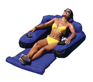 swimline 9047 swimming pool fabric inflatable ultimate floating lounger (3 pack)