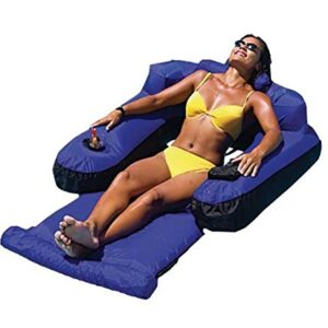 Swimline 9047 Swimming Pool Fabric Inflatable Ultimate Floating Lounger (3 Pack)