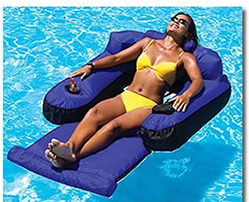 Swimline 9047 Swimming Pool Fabric Inflatable Ultimate Floating Lounger (3 Pack)