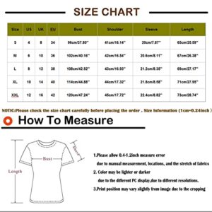 T Shirts for Women Dressy Cute Tops for Women Casual Basic Short Sleeve Shirts for Women Regular Fit Wear with Leggings Flowy Foral Print Blouses Dressy Casual Blouses