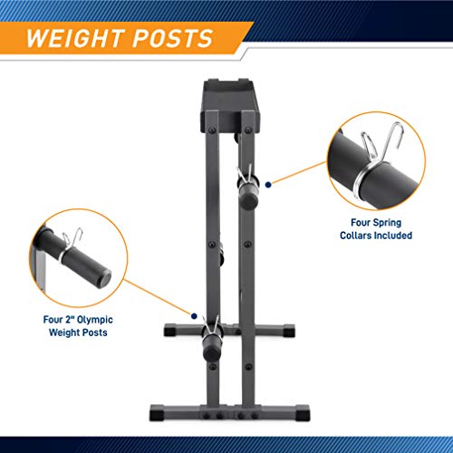 Marcy Combo Weights Storage Rack for Dumbbells, Kettlebells, and Weight Plates DBR-0117