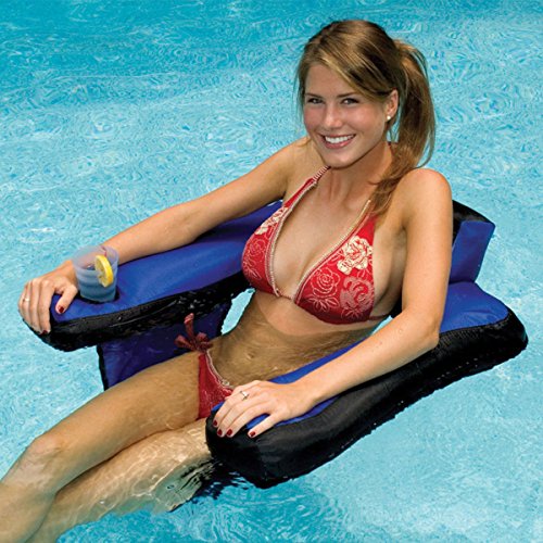 Swimline Nylon Covered U-Seat Swimming Pool Float, 2-Pack