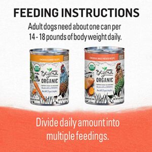 Purina Beyond Natural, Pate, High Protein Wet Dog Food Variety Pack, Organic Chicken Recipes - (2 Packs of 6) 13 Oz. Cans