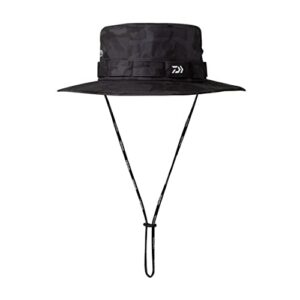 daiwa gore-tex infinium(tm) dc-1922w adjustable hat, black camo, one size fits most