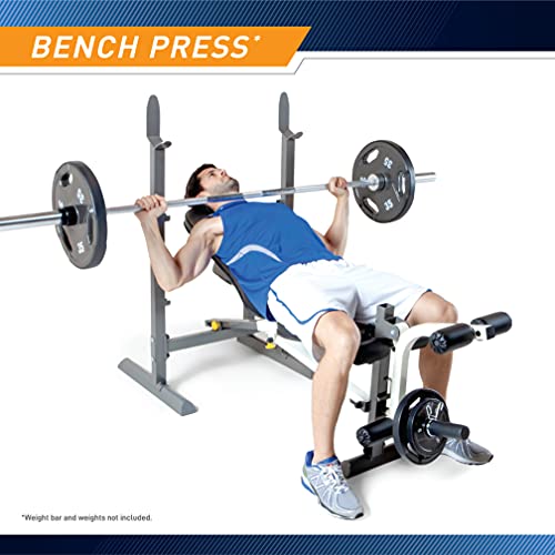 Marcy Folding Standard Weight Bench – Easy Storage MWB-20100