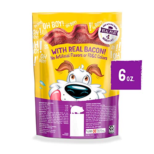 Purina Beggin' Strips Bacon Dog Treats Made in USA Facilities Adult Dog Training Treats 6 Ounce (Pack of 6)