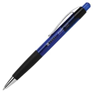 Office Depot Soft-Grip Retractable Ballpoint Pens, Medium Point, 1.0 mm, Blue Barrel, Blue Ink, Pack Of 12