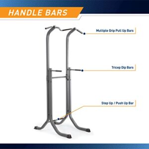 Marcy Power Tower Multi-Functional Home Gym Pull Up Chin Up Push up Dip Station for Strength Training TC-5580