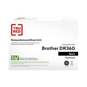 staples remanufactured laser drum unit replacement for brother dr-360 (black)