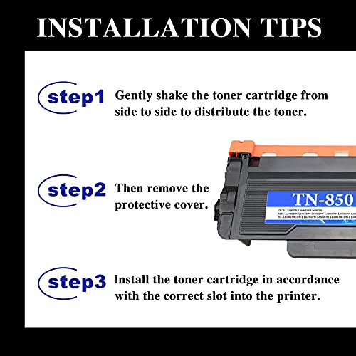3 Pack Compatible TN-850 TN850 Toner Cartridge Replacement for Brother DCP-L5500DN L5600DN MFC-L6700DW L5700DW L5900DW HL-L6250DW L6400DW/DWT L5000D L5100DN Printer,Sold by HOBBYUNION