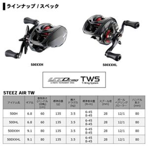 Daiwa Bait Reel 20, Steez AIR TW 500XXHL (2020 Model)