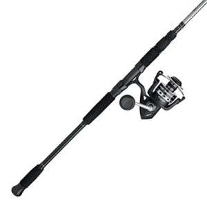 penn pursuit iv spinning reel and fishing rod combo, black/silver, 4000 reel size – 7′ – medium – 2pc