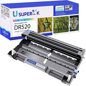 usuperink high yield compatible drum unit replacement for brother dr520 dr-520 to use with hl-5250dn hl-5340d hl-5370dw mfc-8480dn mfc-8690dw mfc-8890dw dcp-8065dn dcp-8060(black, 1 pack)