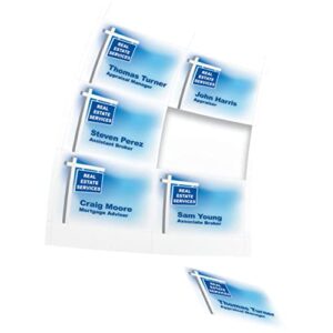 Office Depot Badge Inserts, 3in. x 4in., White, Pack Of 300, OD98845