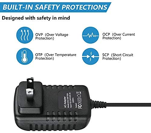 BestCH Global AC Adapter for Brother PJ-773 PJ773-WK PJ773 PJ773WK PocketJet 7 Mobile Printer Power Supply Cord Cable PS Wall Home Battery Charger PSU