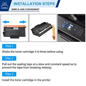 TN820 Toner Cartridge Compatible TN-820 Black Replacement for Brother TN820 TN-820 for Brother DCP-L5500DN L5650DN MFC-L6700DW L6750DW L5700DW L5800DW L5900DW L6800DW Printer Toner.(Black 3 Pack)