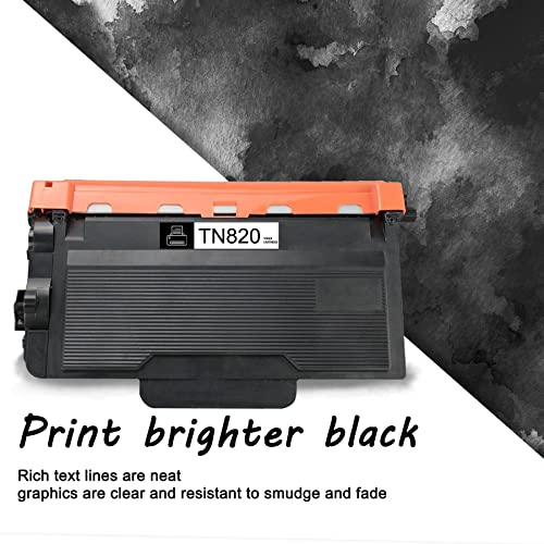 TN820 Toner Cartridge Compatible TN-820 Black Replacement for Brother TN820 TN-820 for Brother DCP-L5500DN L5650DN MFC-L6700DW L6750DW L5700DW L5800DW L5900DW L6800DW Printer Toner.(Black 3 Pack)