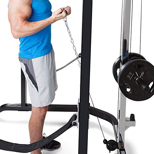 Marcy Pro Full Cage and Weight Bench Personal Home Gym Total Body Workout System